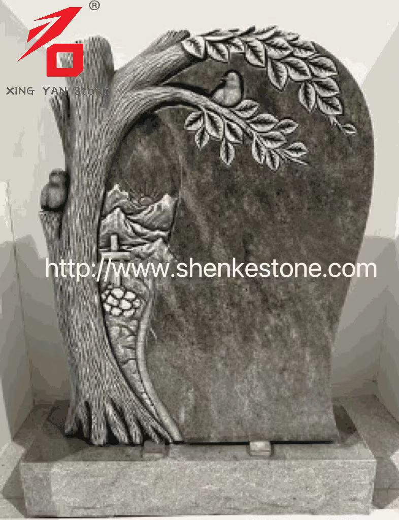 چائنا زنگیان - درختوں کا شیڈو نقش و نگار آرٹ ٹامبسٹون